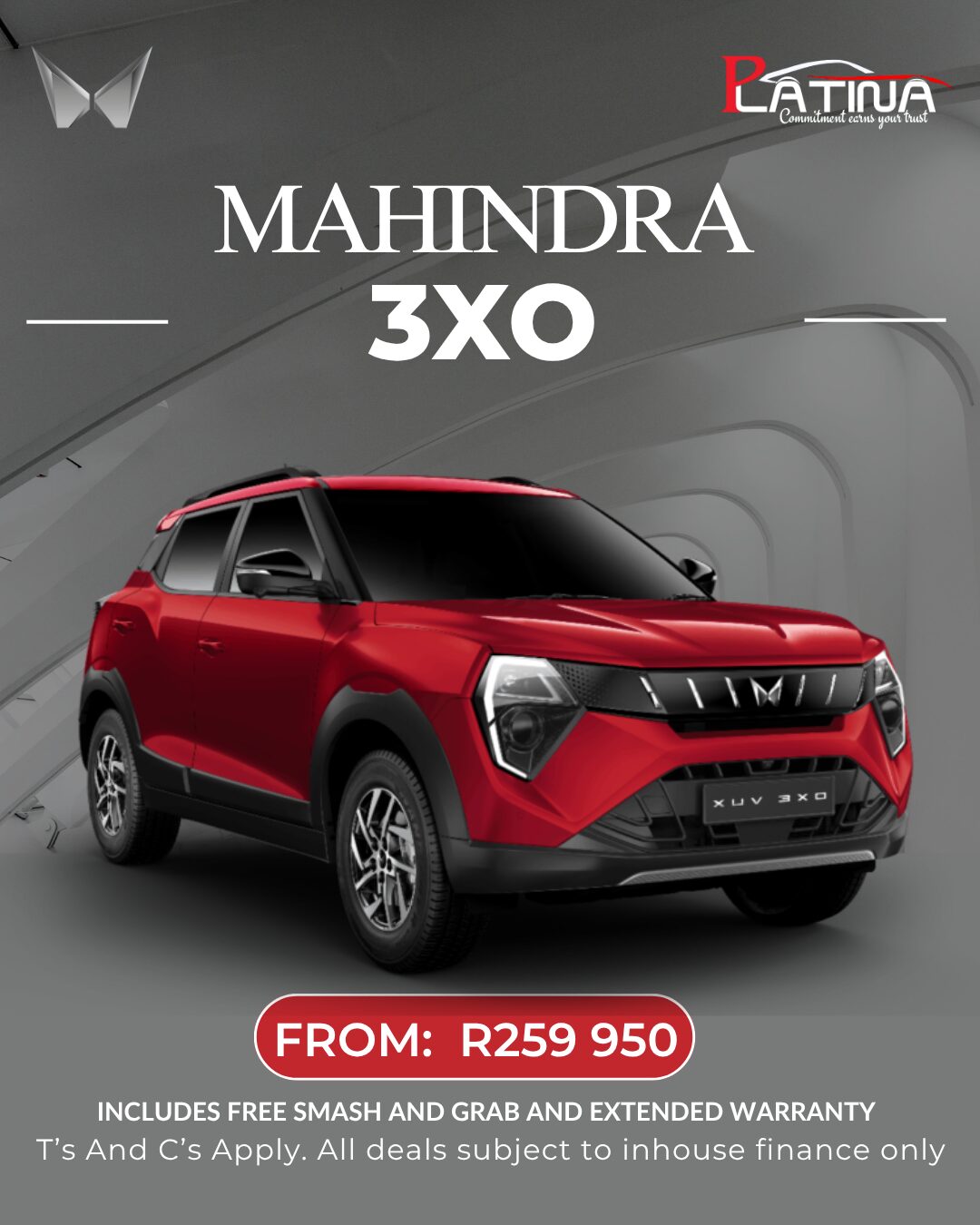 Mahindra 3XO image from Platina Group