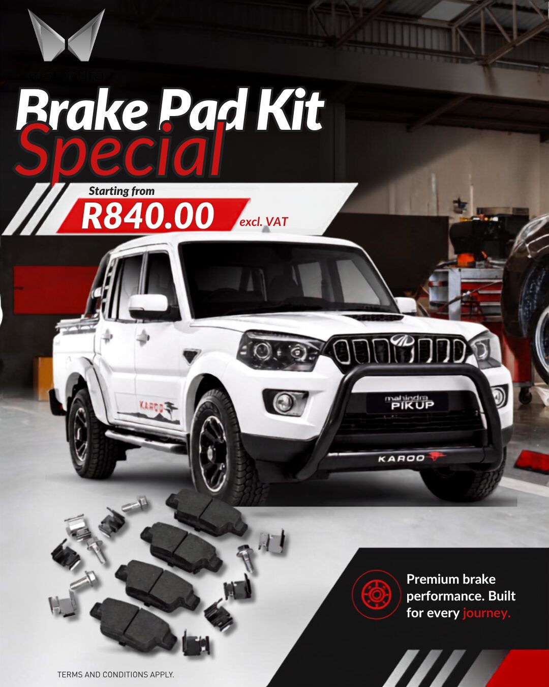 Brake pad Special image from Platina Group